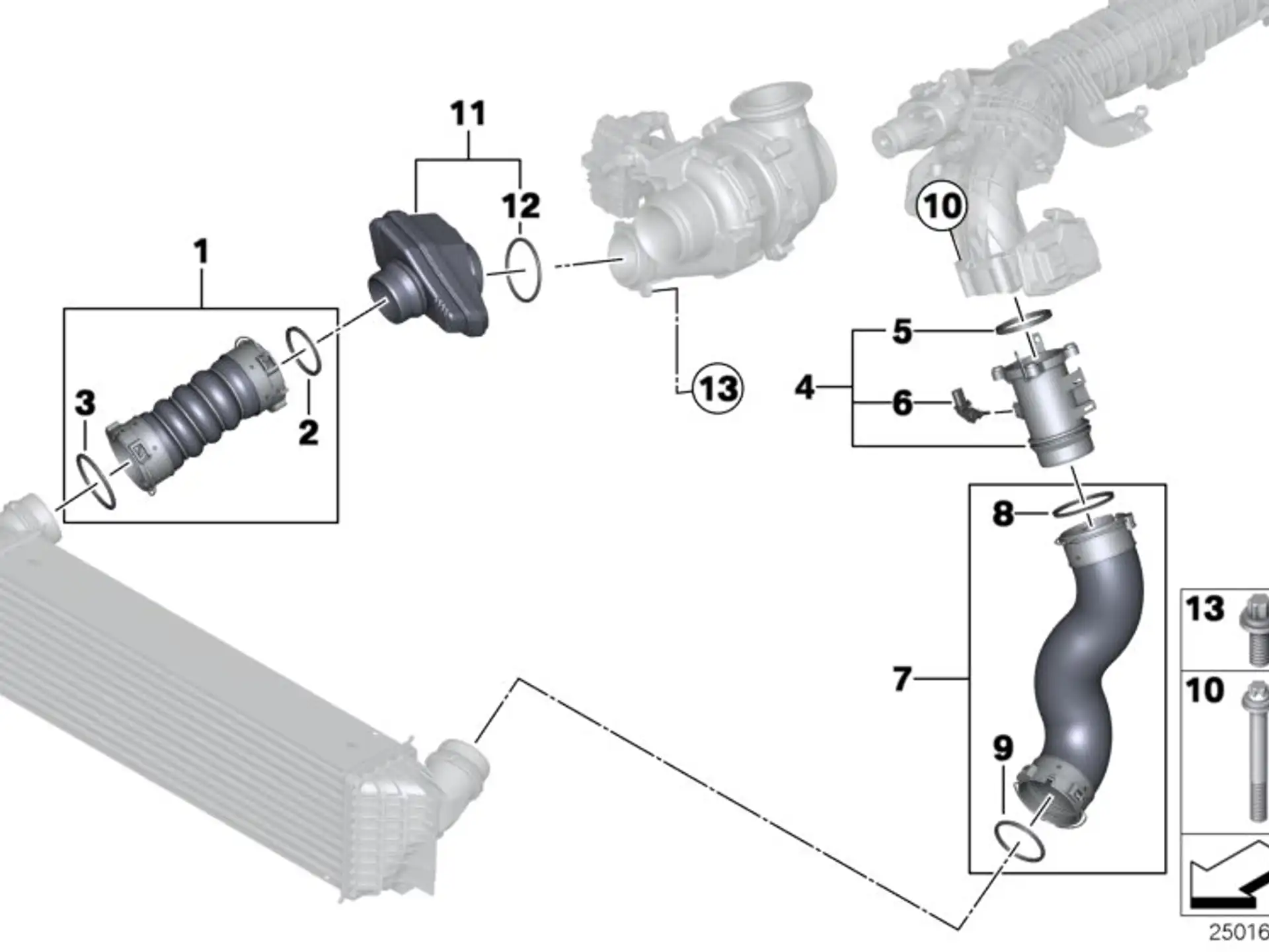 BMW O-Ring F01 F02 F07 F10 F11 F15 F16 F25 F26 F30 F31 F32 F33 F34 F36 11658516724