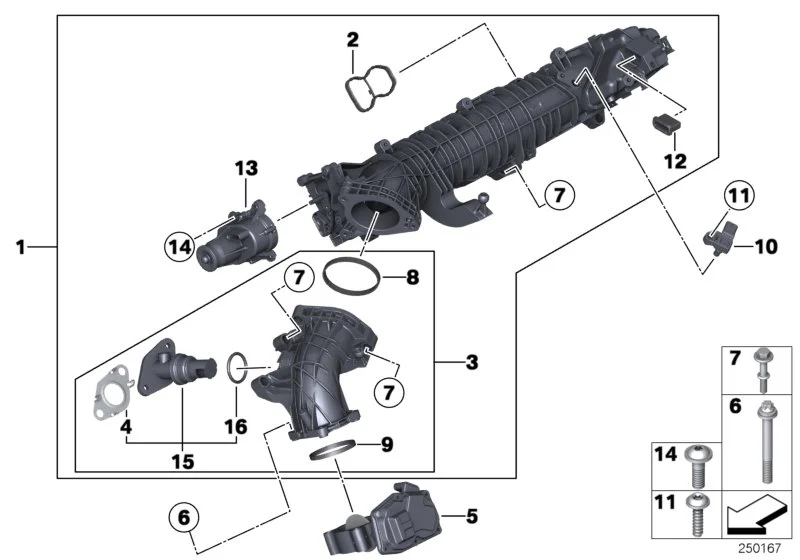 BMW Schraube thermoplastische Kunststoffe E60 E61 E63 E64 E65 E66 E70 E71 E81 E82 E83 E84 E87 E88 E90 E91 E92 E93 F01 F02 F06 F07 F10 F11 F12 F13 F15 F16 F20 F21 F22 F25 F26 F30 F31 F32 F33 F34 F36 R55 R56 R57 R58 R59 R60 R61 13627805193