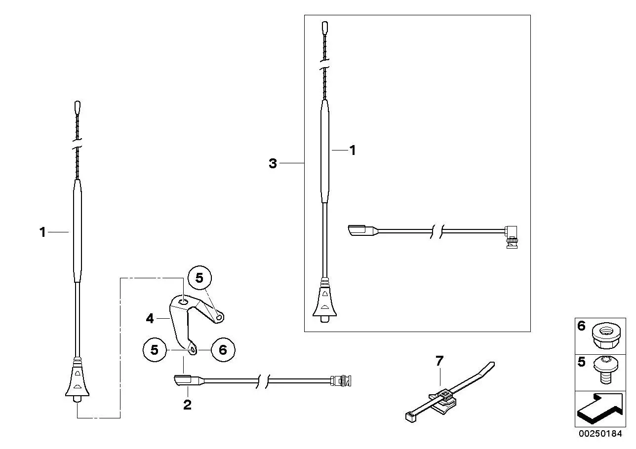 BMW Halter Funkantenne 46547694220 - Bildposition 04