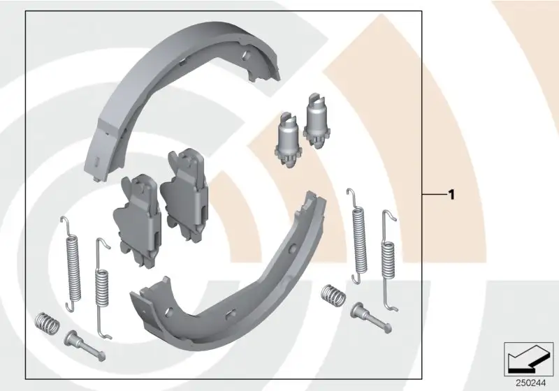 BMW Service Kit Reparatursatz Bremsbacken E46 E81 E82 E84 E87 E88
