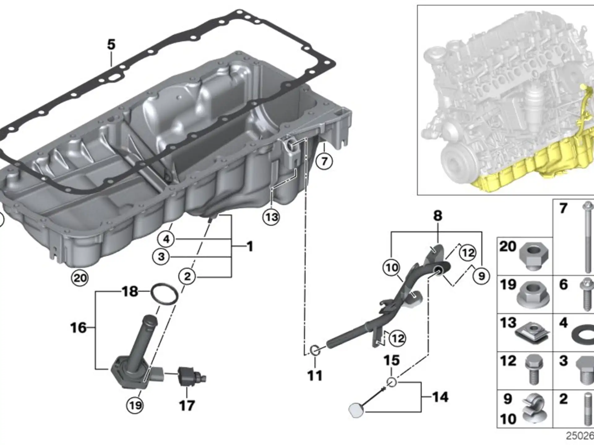 BMW Dichtung Metall E70 E71 E90 E91 E92 E93 F01 F02 F06 F07 F10 F11 F12 F13 F15 F16 11137809836