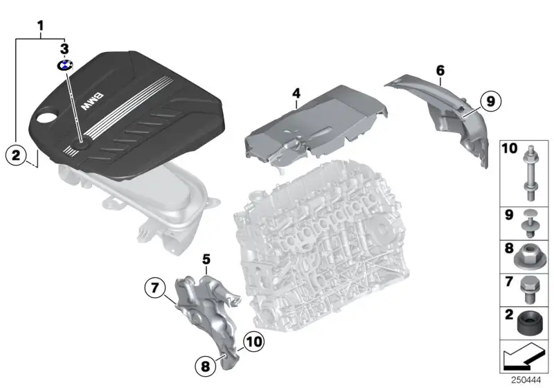 BMW Abdeckung Akustik F10 F11 F25 11148513452
