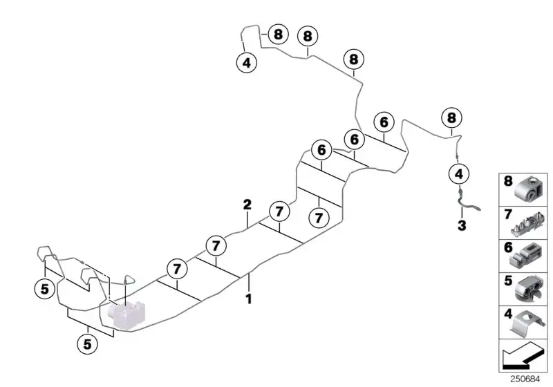 BMW Rohrleitung F20 F21 F22 F23 F87 F87N 34326865577