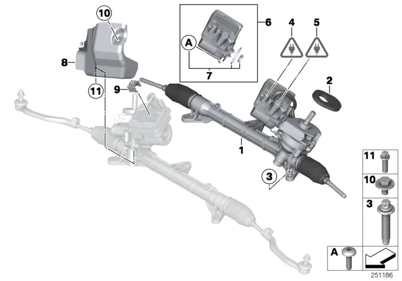 BMW Schraube selbstschneidend R55 R56 R57 R58 R59 31116770291