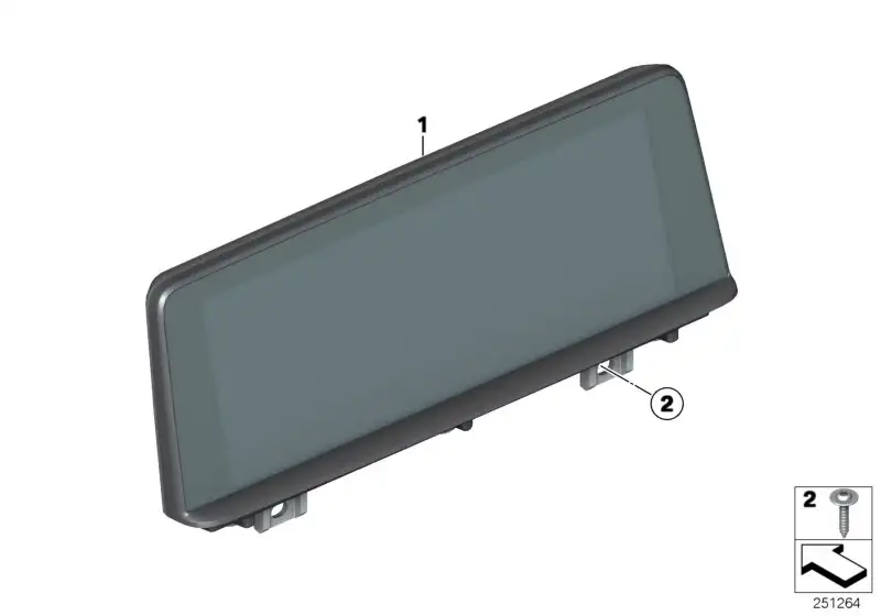 BMW Central Information Display F39 F48 65508803369