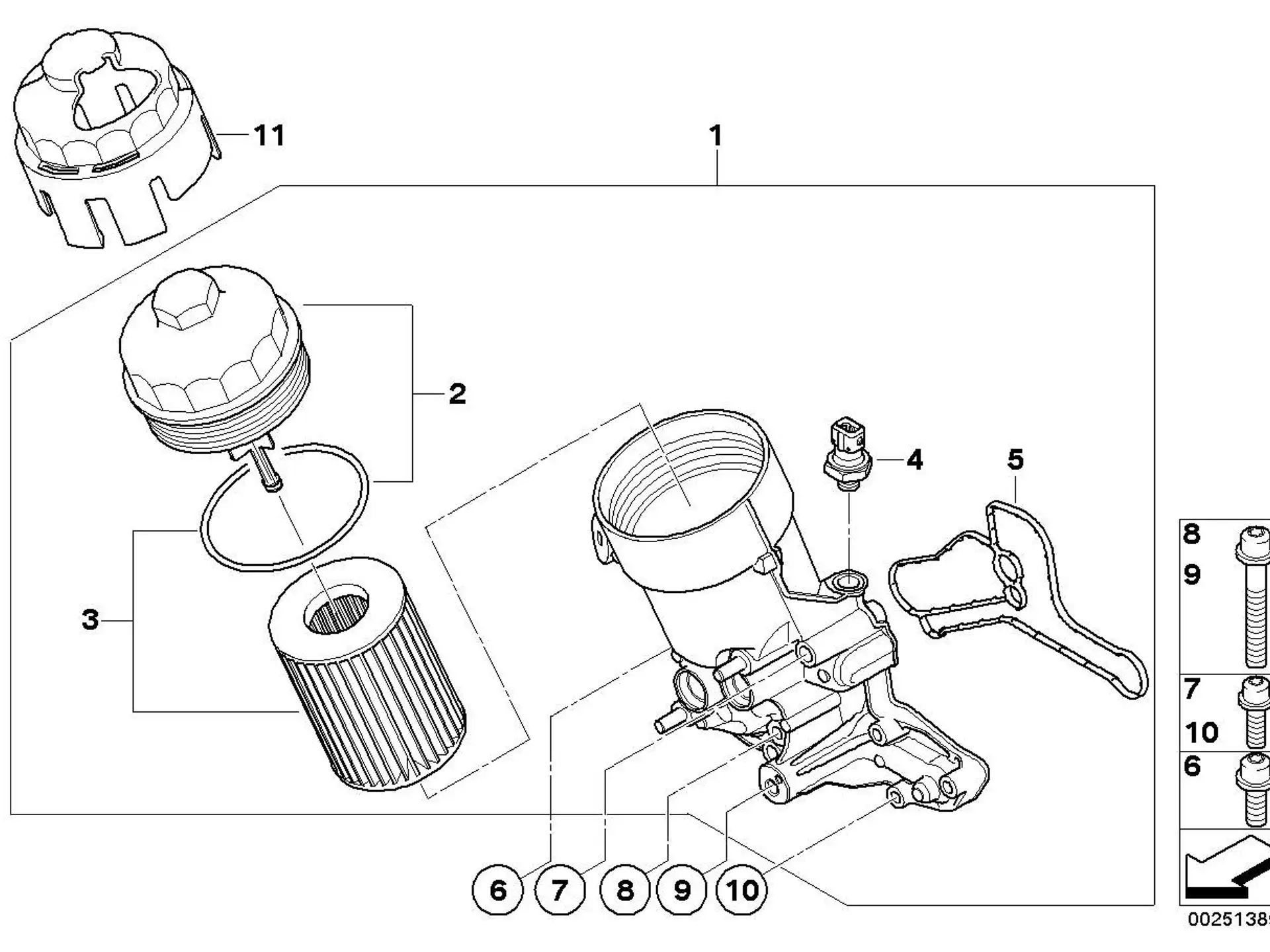 BMW Dichtung E90 E92 E93 11427838276