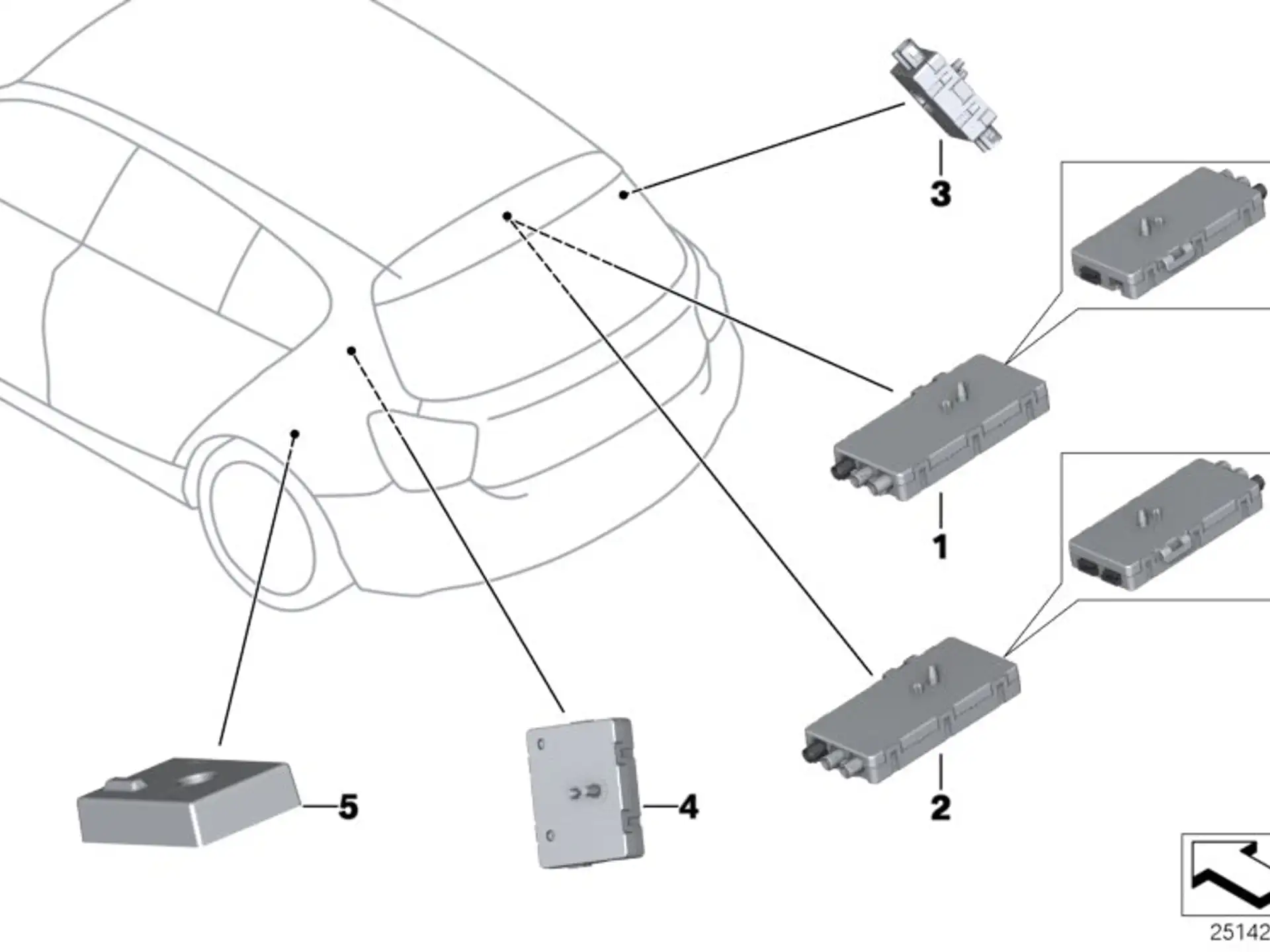 BMW Antennenverstärker AM/FM F20 F21 65209226882