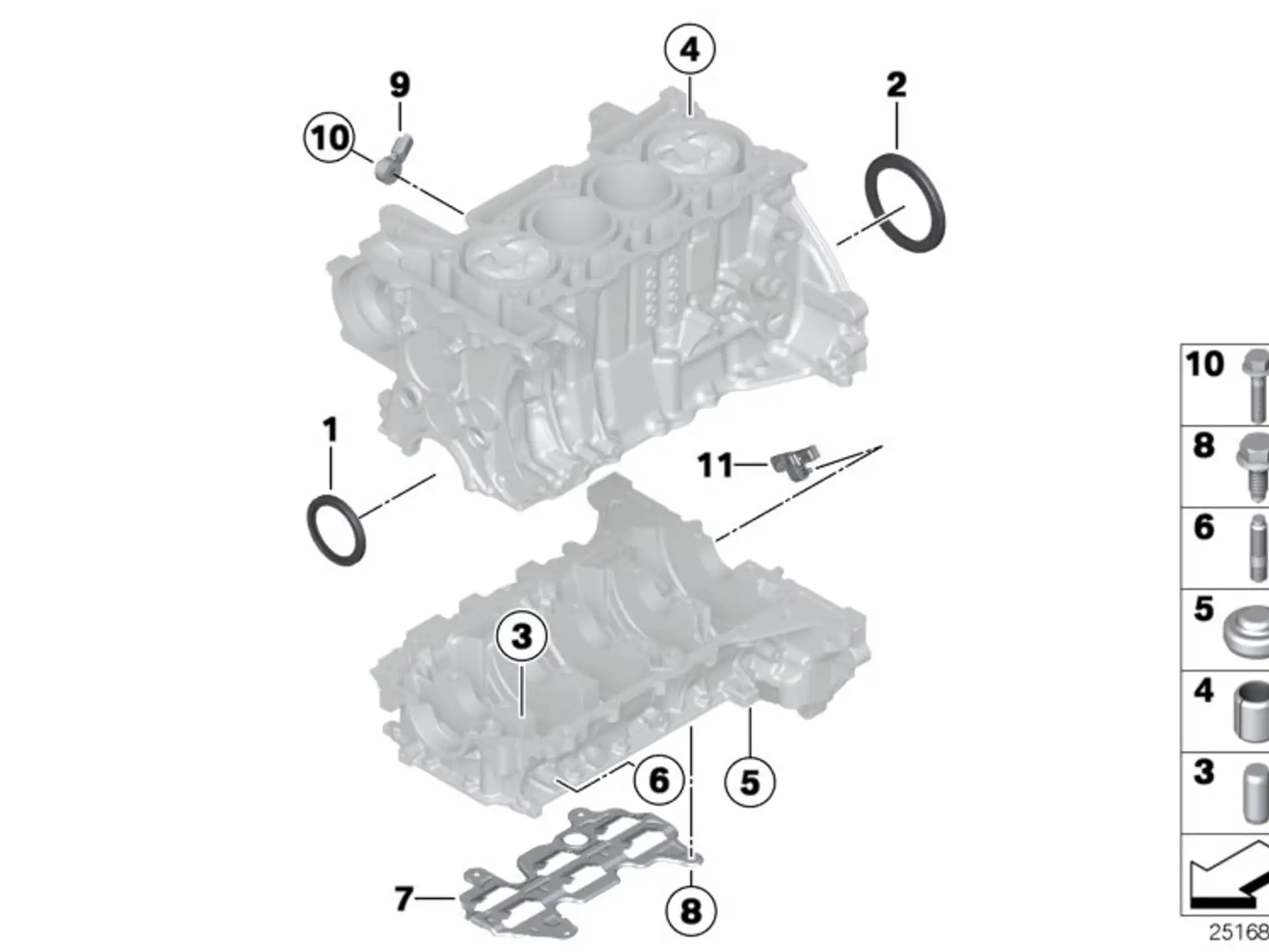 BMW Verschlussstopfen F20 F21 F30 F31 R55 R56 R57 R58 R59 R60 R61 11117526568