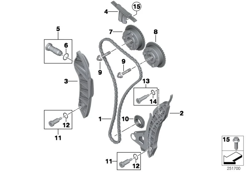 BMW Spannschiene F20 F21 F30 F31 R55 R56 R57 R58 R59 R60 R61 11317533879