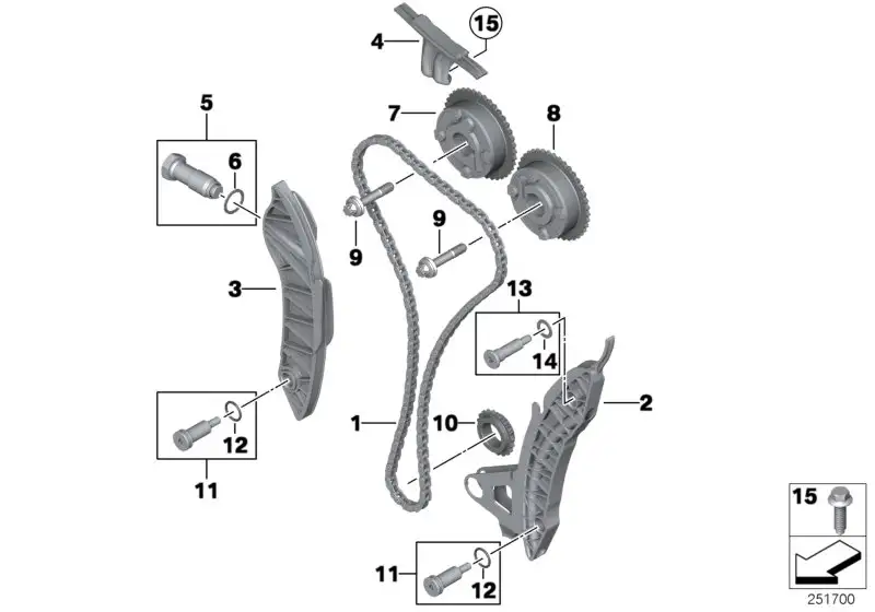 BMW Verstelleinheit Auslassnockenwelle F20 F21 F30 F31 R55 R56 R5