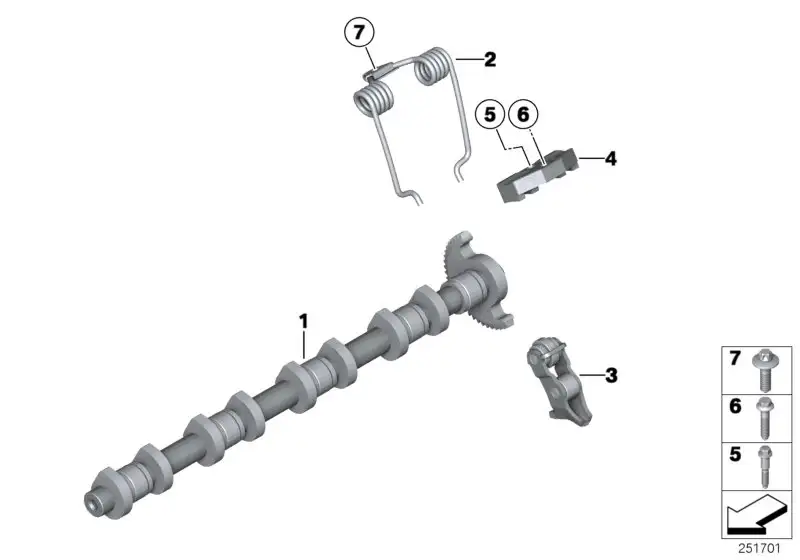 BMW Zwischenhebel F01 F02 F06 F07 F10 F11 F12 F13 F15 F16 F20 F21