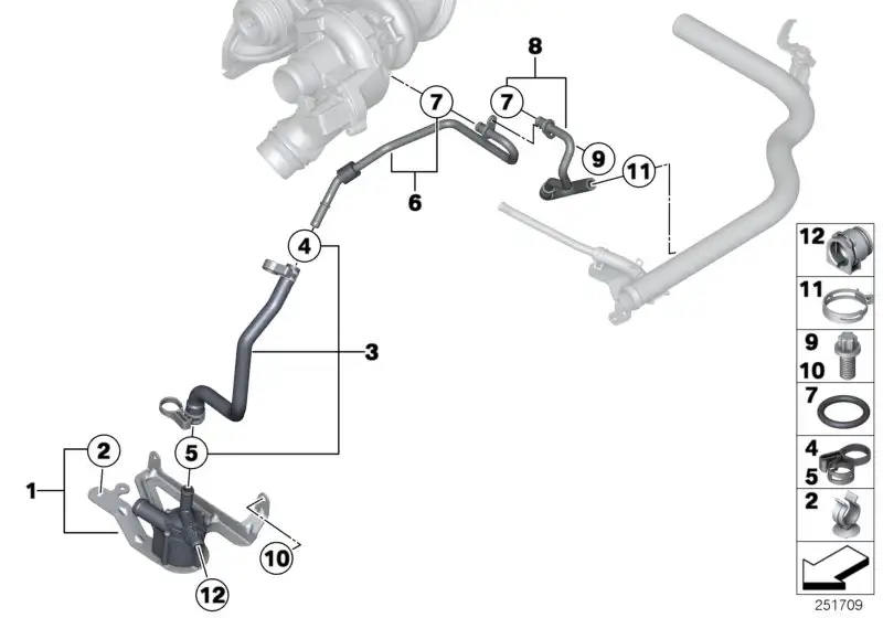 BMW Verschlussstopfen E60 E61 E63 E64 E70 E71 E72 F01 F02 F04 F06