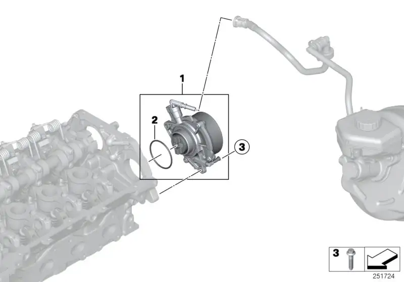 BMW Vakuumpumpe F20 F21 F30 F31 11667625260 - 1er, 3er