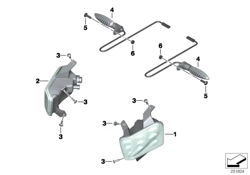BMW LED-Blinkleuchte vorn rechts K18 63138556874