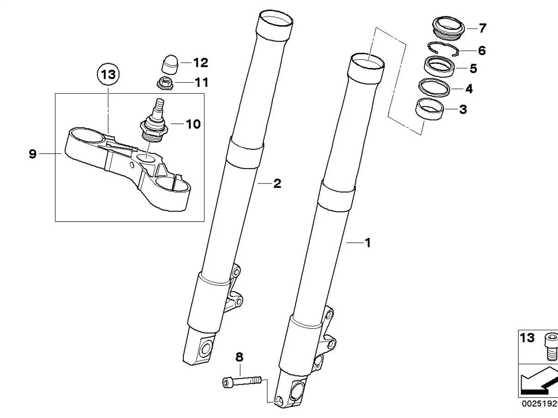 BMW ISA-Schraube F87 F87N K25 K26 K27 K51 K52 K53 K54 K67 K69 K73 07129906017