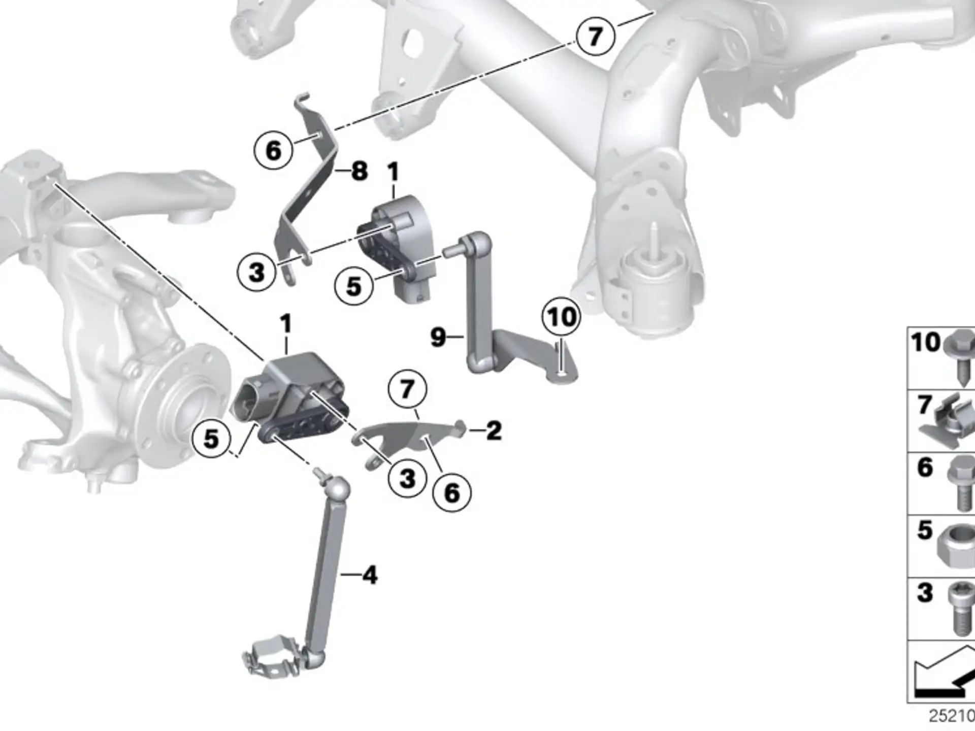 BMW Regelstange links F20 F21 F22 F23 F31 F32 F33 F34 F36 37146797818