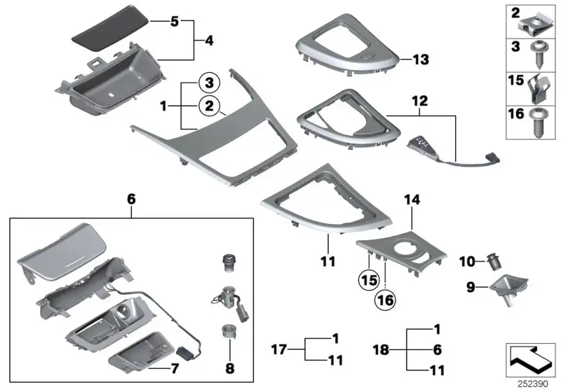 BMW Einlegematte Ablageschale E81 E82 E87 E88 51167154854 - 1er E