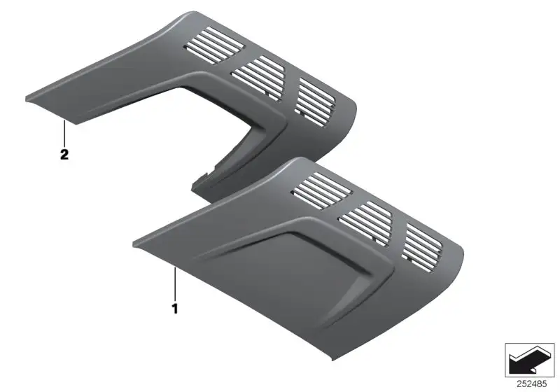 BMW Blende Dachhimmel schwarz F20 F21 F22 F30 F31 F32 F34 F36 F80
