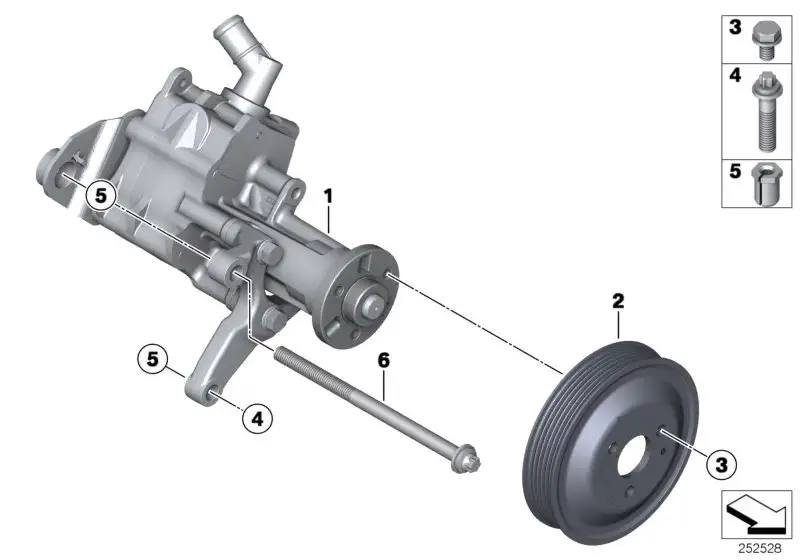 BMW Lenkhilfepumpe F01 F02 F06 F07 F10 F11 F12 F13 32416867159