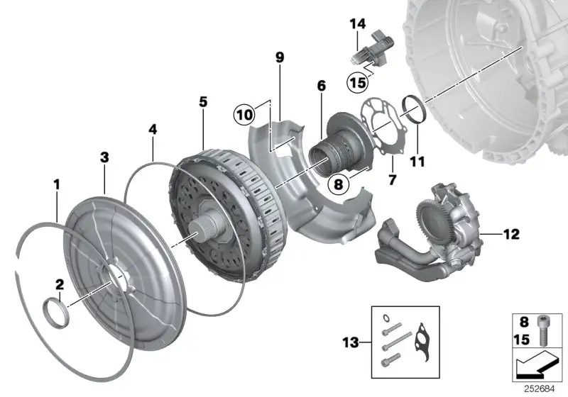 BMW Drehzahl- und Temperatursensor E82 E88 E89 E90 E92 E93 F06 F1