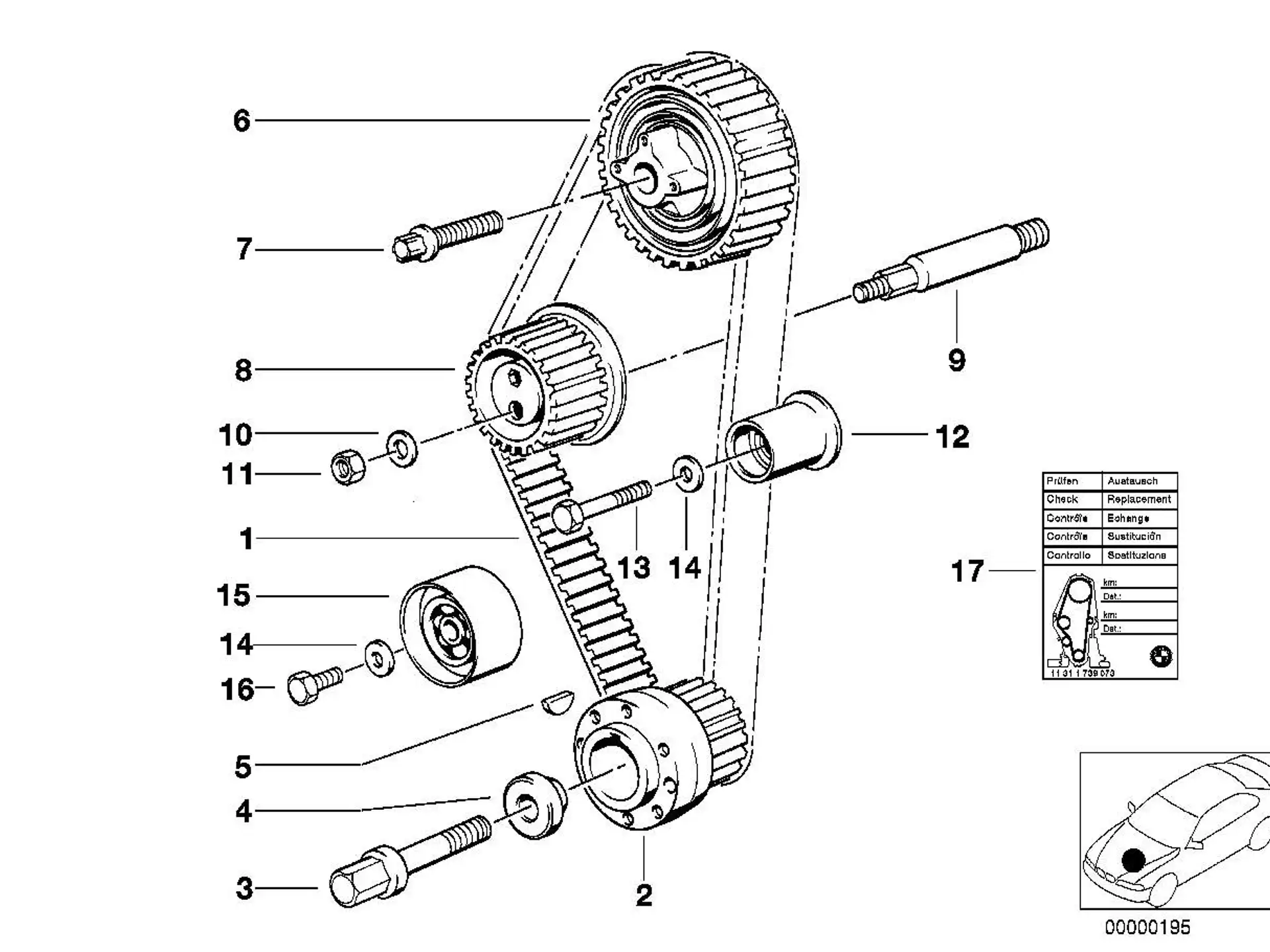 BMW Torxschraube E28 E30 E34 E36 11311715412