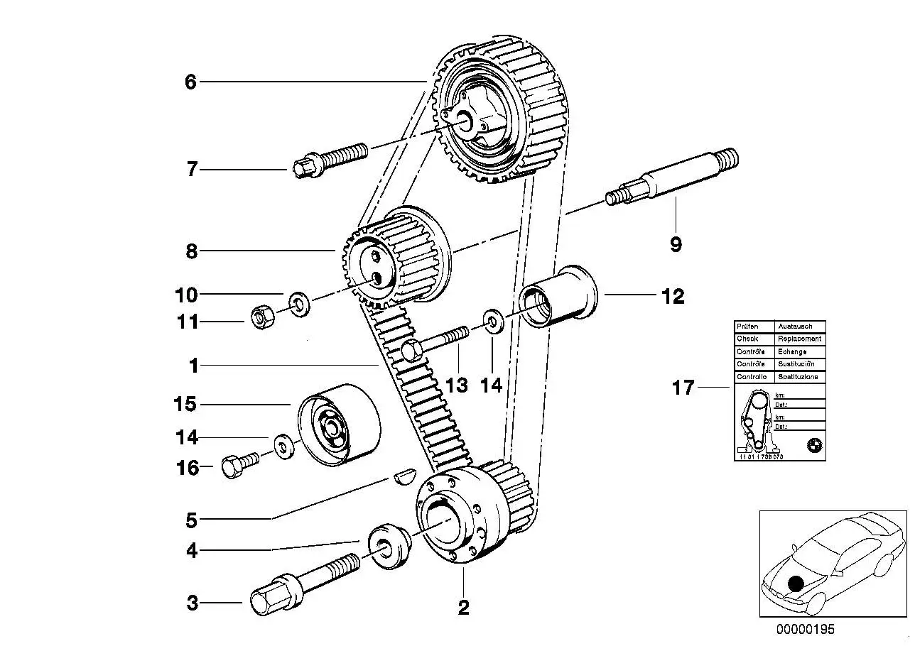 BMW Torxschraube E28 E30 E34 E36 11311715412 - Z1 E30, Z3 E36, 5e