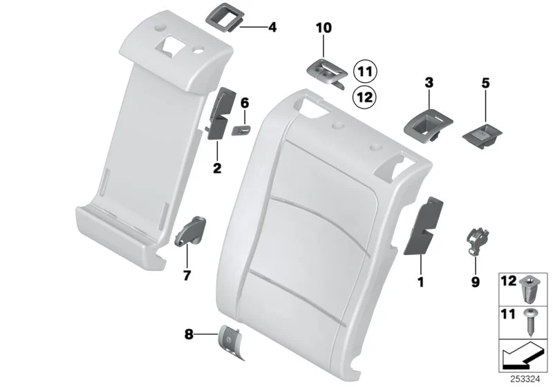 BMW Blende Isofix F11 52207267099