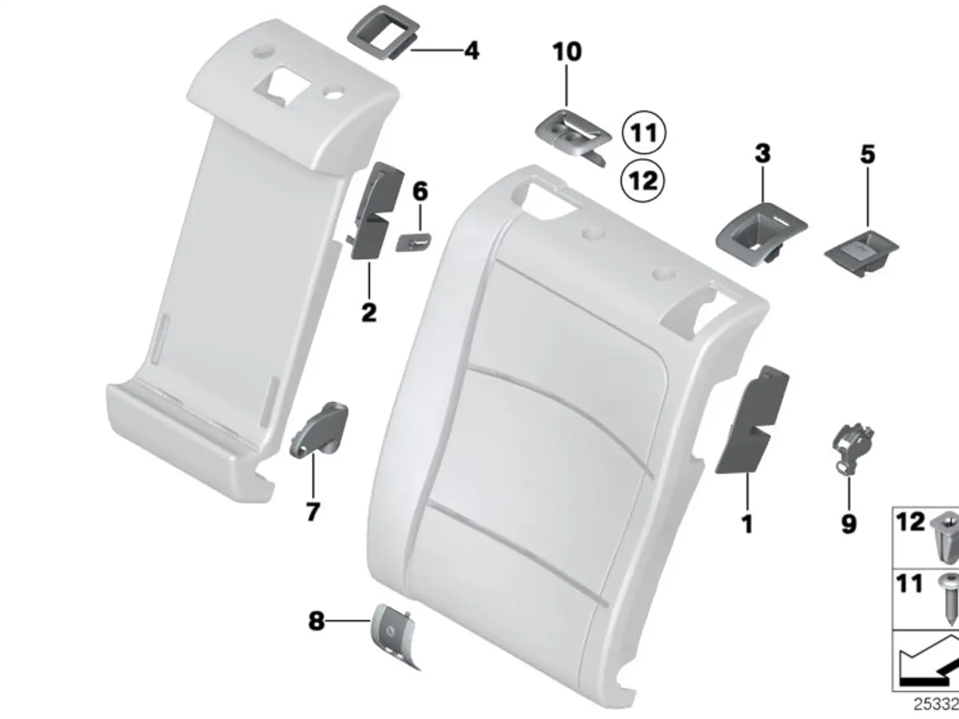 BMW Blende Isofix F11 52207267099