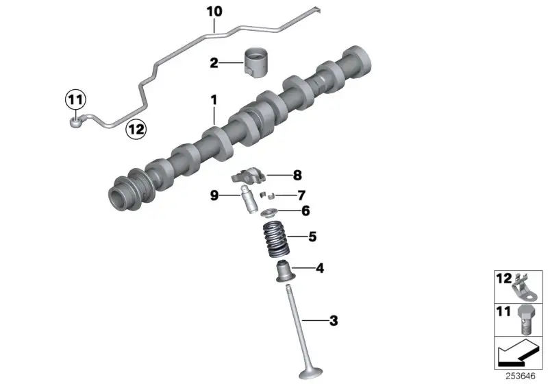 BMW Ölspritzleitung E84 E89 F07 F10 F11 F15 F16 F20 F21 F22 F23 F