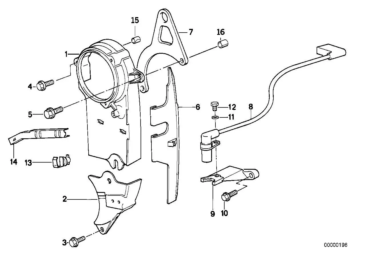 BMW Halter E28 E30 E34 11141716134 - Z1 E30, 5er E28, 5er E34