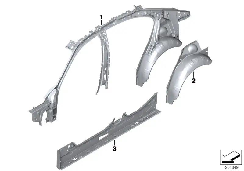 BMW Radhausschale hinten links F80 41218060225 - 3er F80