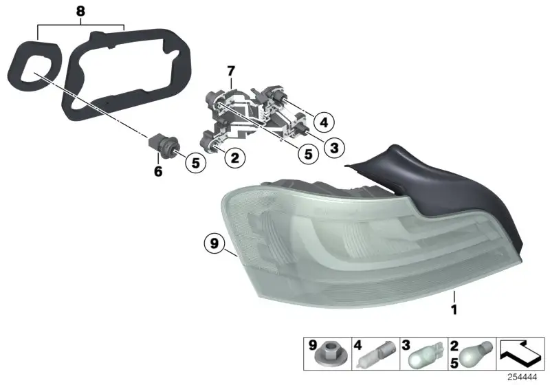 BMW Heckleuchte rechts E82 E88 63217273430 - 1er E88, 1er E82