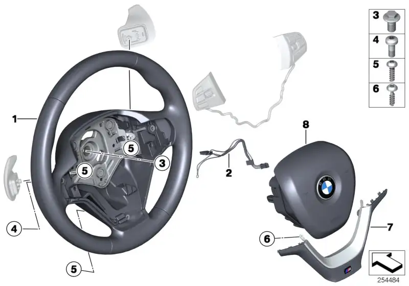 BMW Verbindungsleitung Lenkrad F25 F26 32306798541