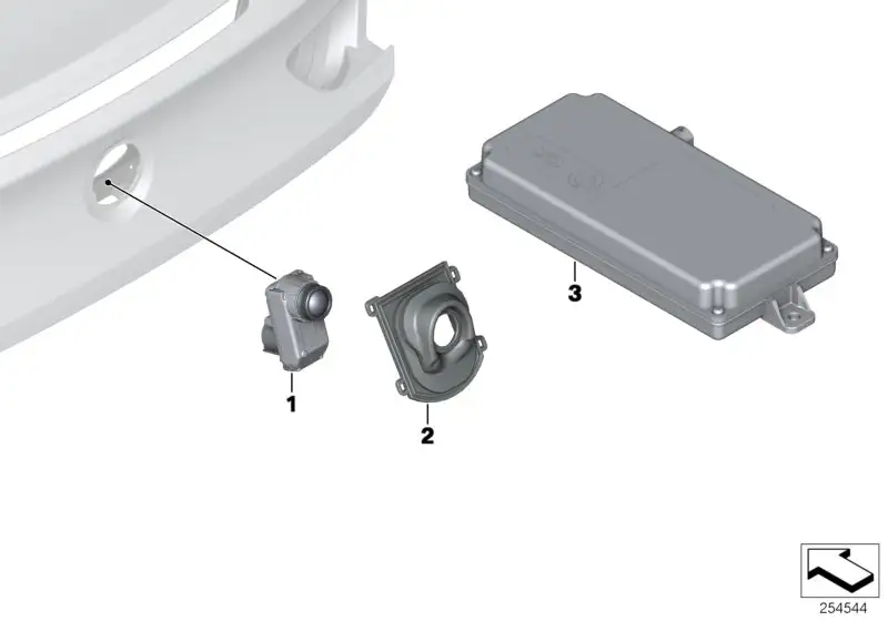 BMW Rückfahrkamera F06 F12 F13 66539240358 - Bildposition 01