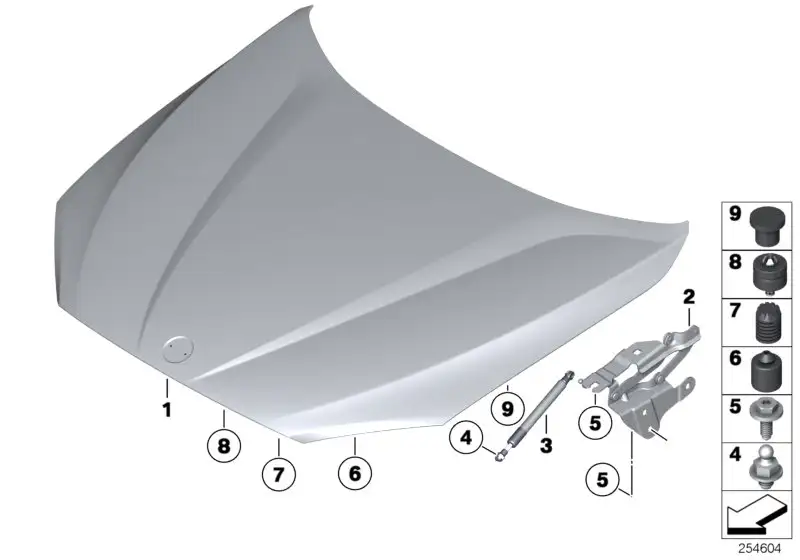 BMW Frontklappe E84 41002993151 - X1 E84