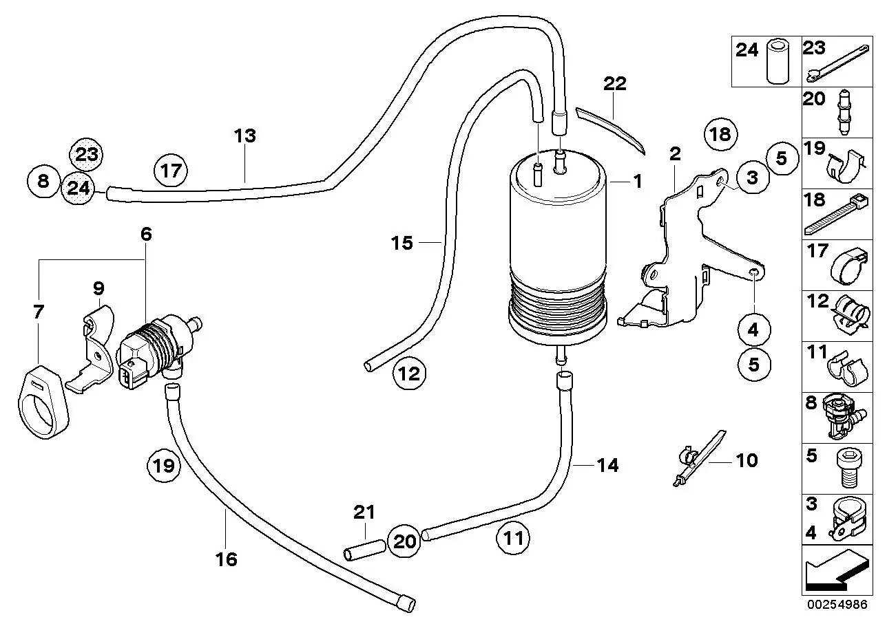 BMW Aktivkohlefilter 16131464924