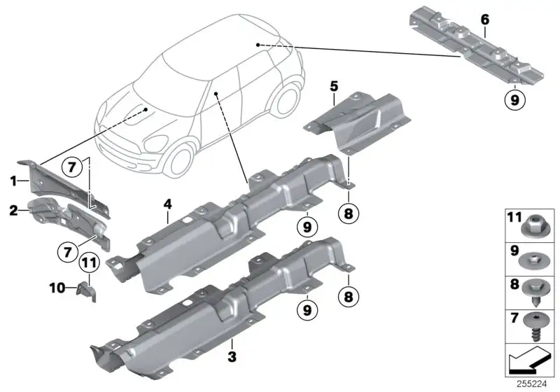 BMW Wärmeisolierung Tank 51489800657 - Bildposition 05