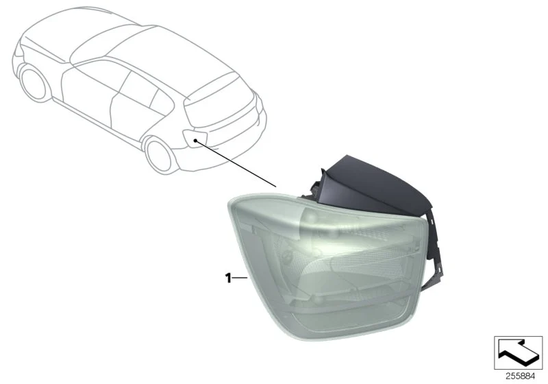 BMW Heckleuchte links F20 F21 63217241541