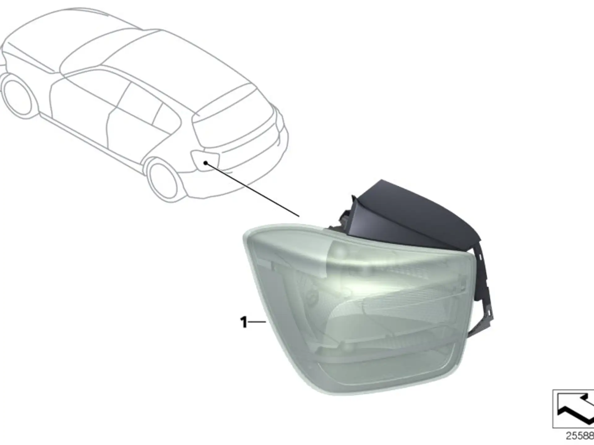 BMW Heckleuchte links F20 F21 63217241541