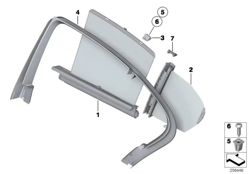 BMW Sonnenschutzrollo links 51359174169 - Bildposition 02