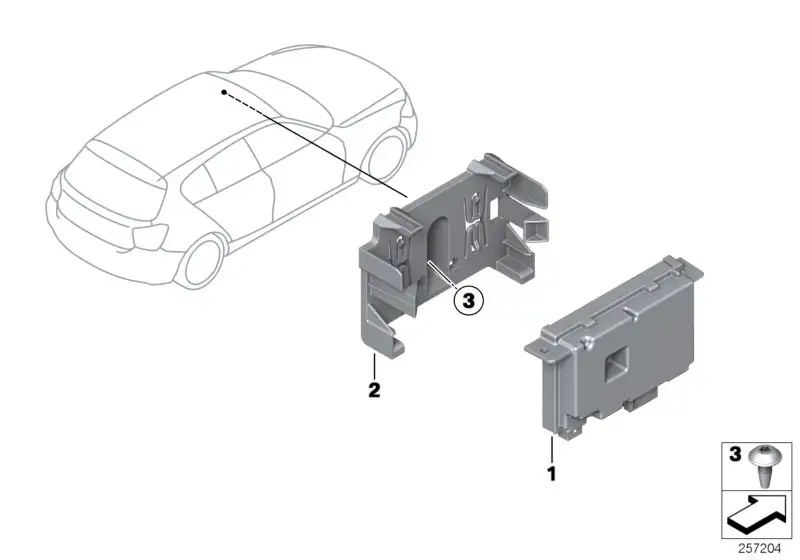 BMW Steuergerät KaFAS F20 F21 F25 F31 F34 66519307421 - 1er, 3er,