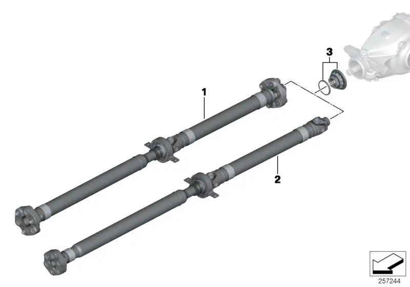 BMW Gelenkwelle Schaltgetriebe F20 F21 26107624182
