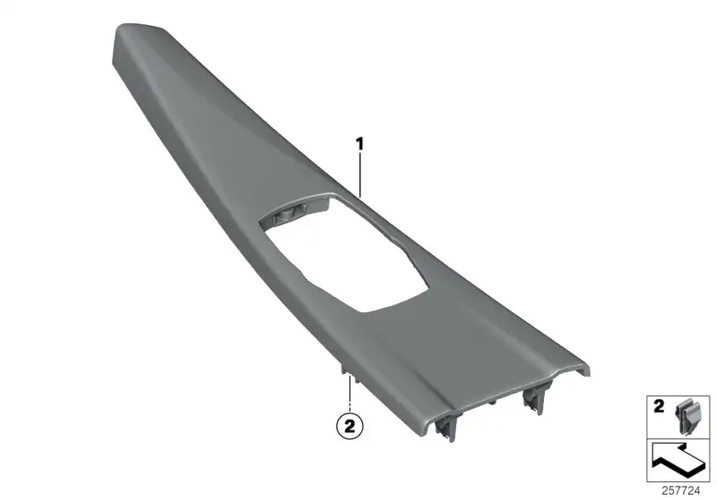 BMW Dekorblende Mittelkonsole 51169232097 - Bildposition 01
