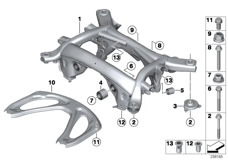 BMW Gummilager vorne F06 F10 F12 F13 33172284268 - 5er, 6er