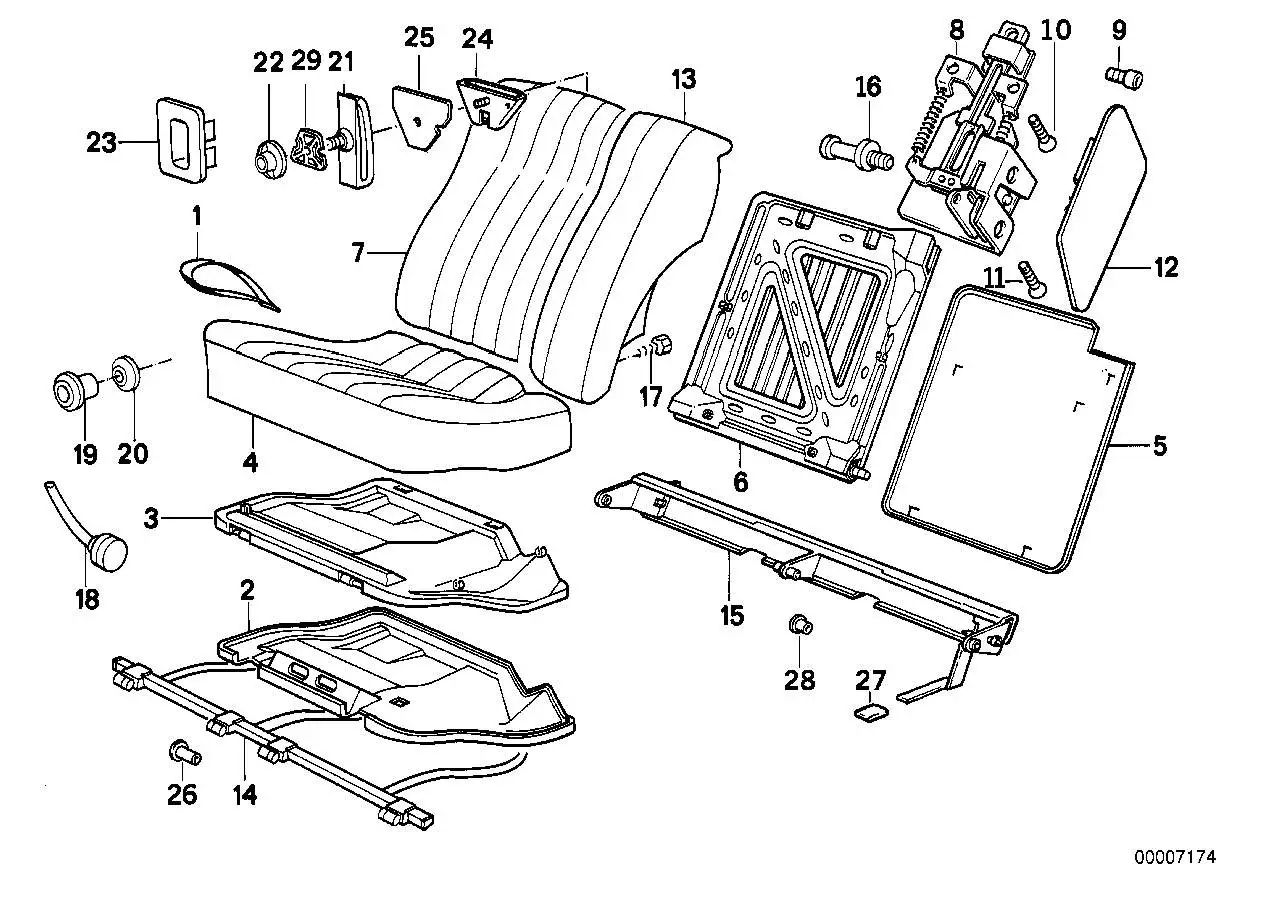 BMW Gummiband E30 E34 72111925450 - Bildposition 18