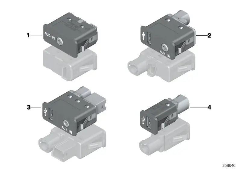 BMW USB/AUX-IN Anschluss E84 84109241331