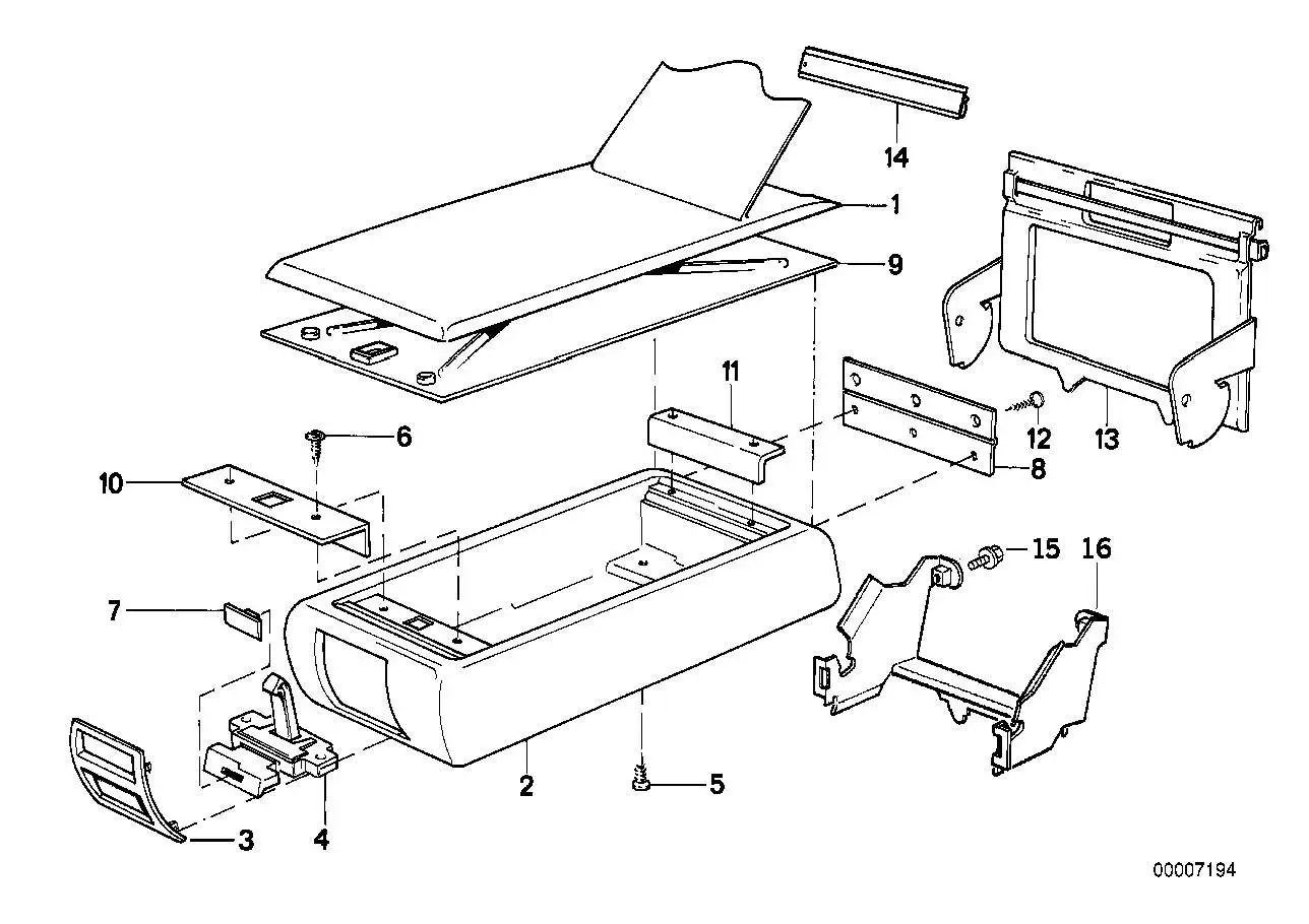 BMW Halter E32 E34 52301951191 - Bildposition 13