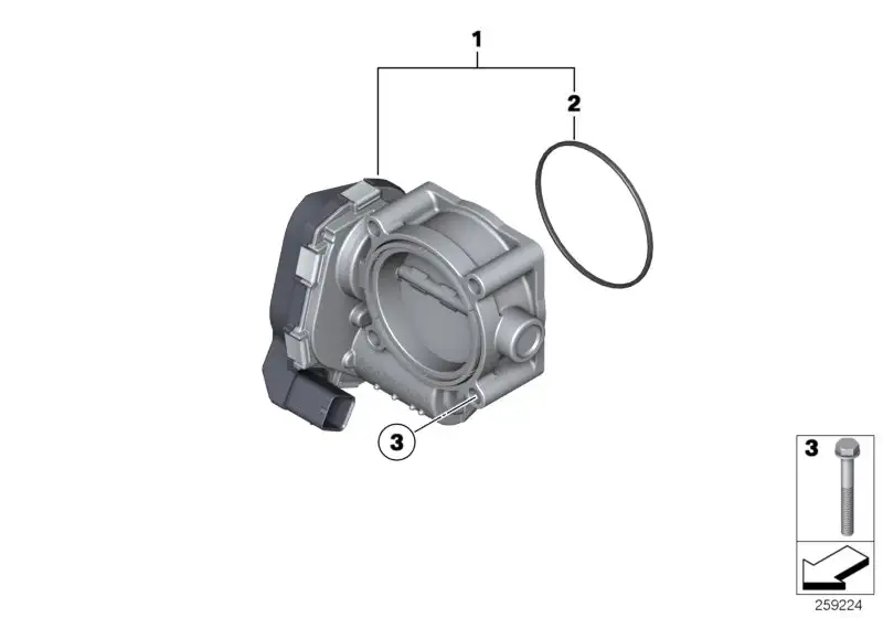 BMW Drosselklappenstutzen E60 E61 E63 E64 E65 E66 E70 13547535308