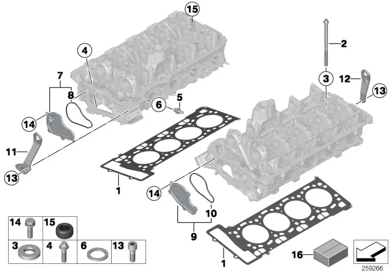 BMW Dichtring F01 F02 F06 F07 F10 F11 F12 F13 F15 F16 F85 F86 F90 F91 F92 F93 F95 F96 G05 G06 G07 G11 G12 G14 G15 G16 G30 11127618841
