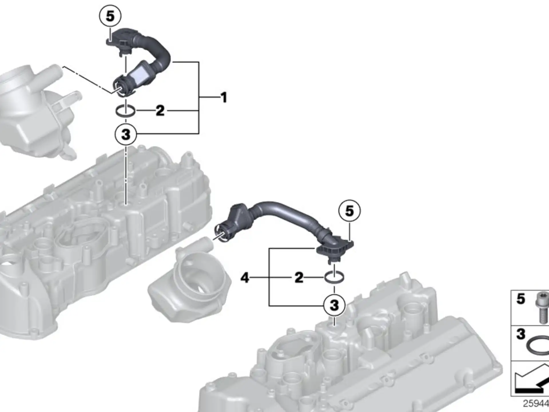 BMW Entlüftungsleitung Motor F85 F86 11157848340